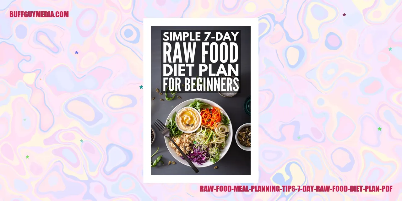 raw food meal planning tips