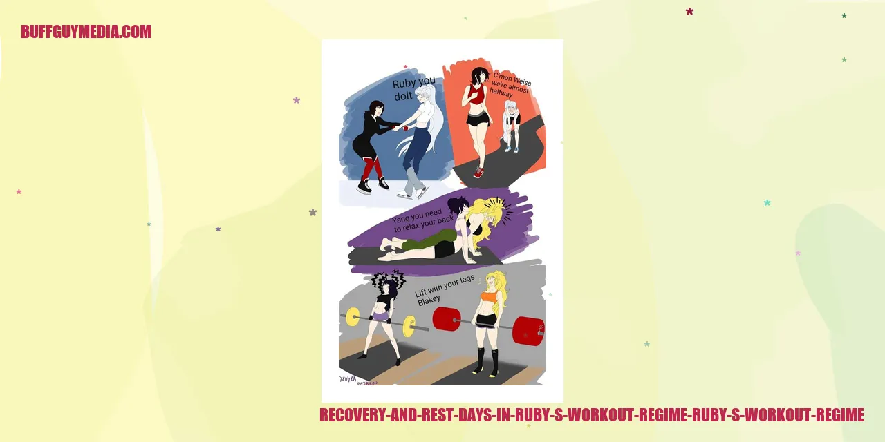Illustration of Ruby's workout recovery and rest days