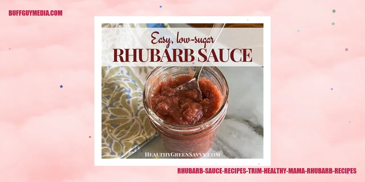 Rhubarb Sauce Recipes
