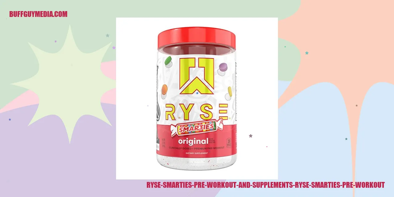 Ryse Smarties Pre Workout and Supplements