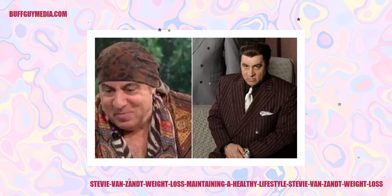 Image representing Stevie Van Zandt's Weight Loss: Maintaining a Healthy Lifestyle