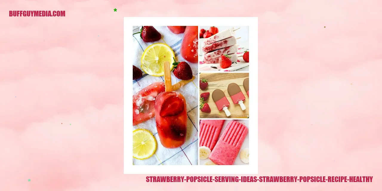 Strawberry Popsicle Serving Ideas