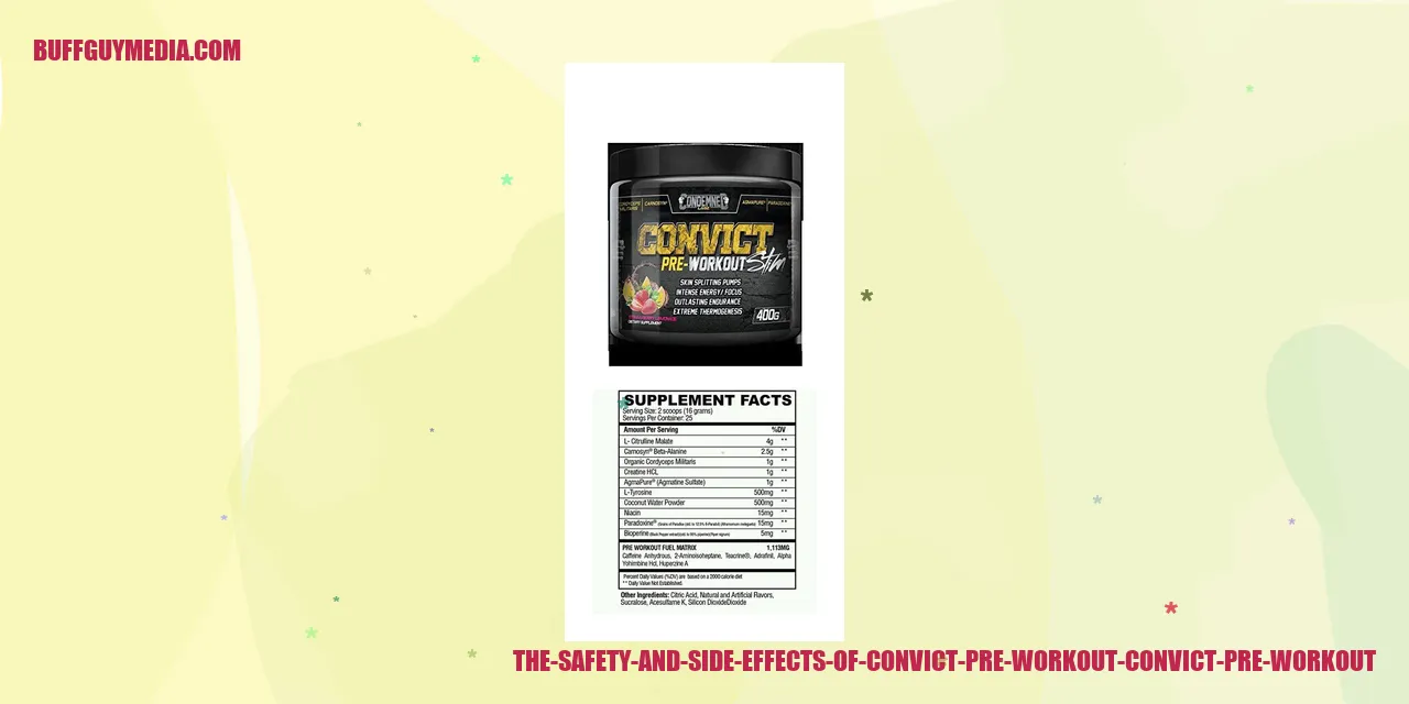 The Safety and Side Effects of Convict Pre-Workout