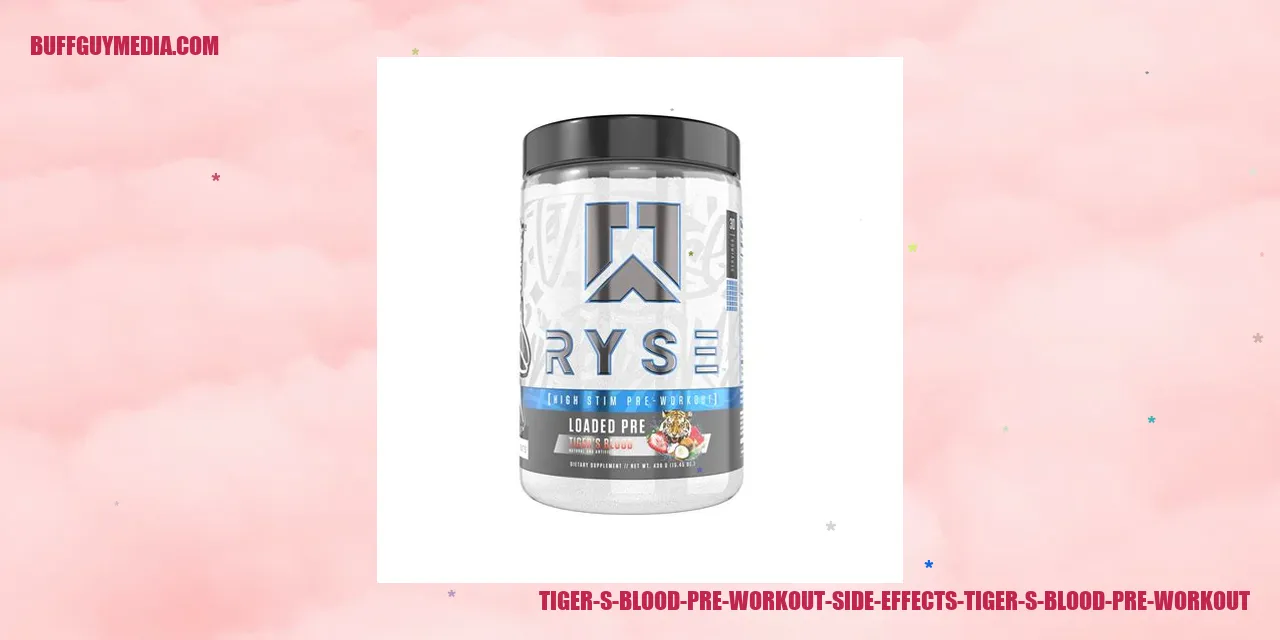 Tiger's Blood Pre Workout Side Effects