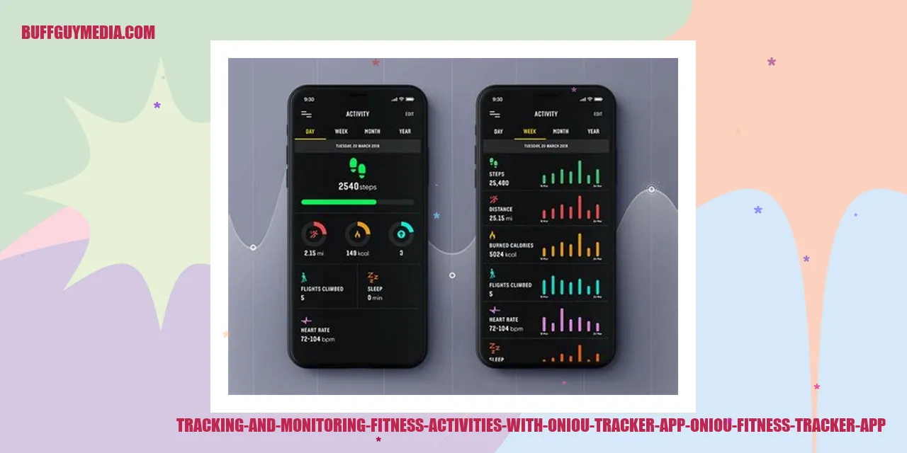 Tracking and Monitoring Fitness Activities with Oniou Fitness Tracker App
