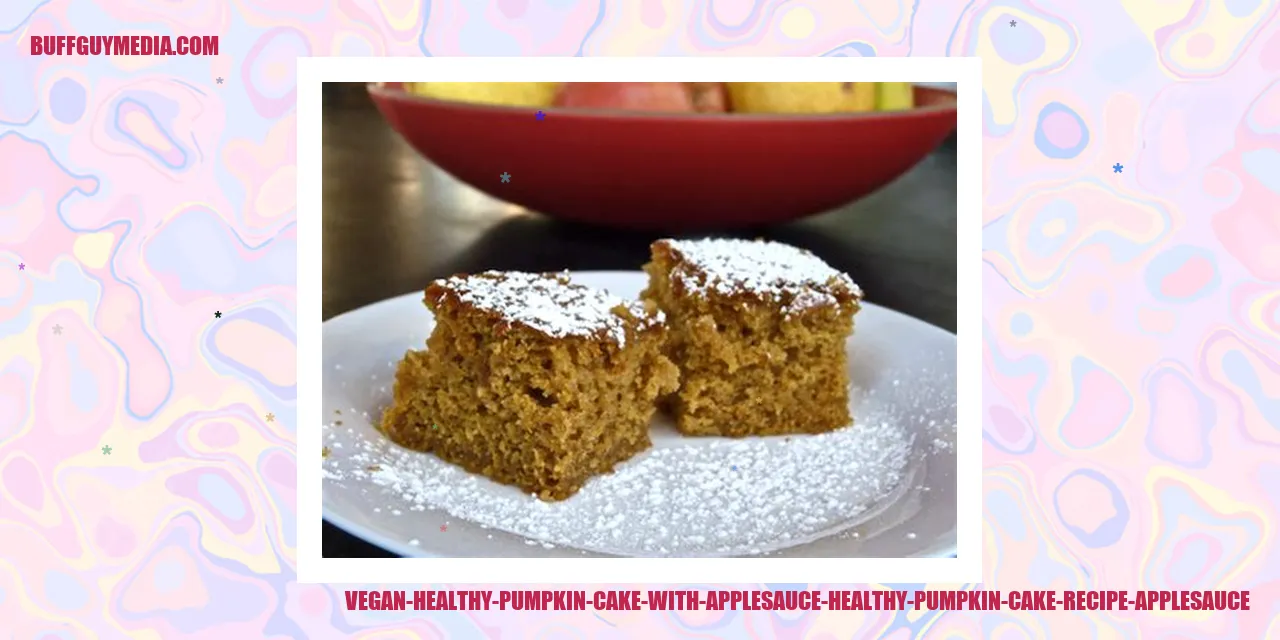 Vegan Healthy Pumpkin Cake with Applesauce