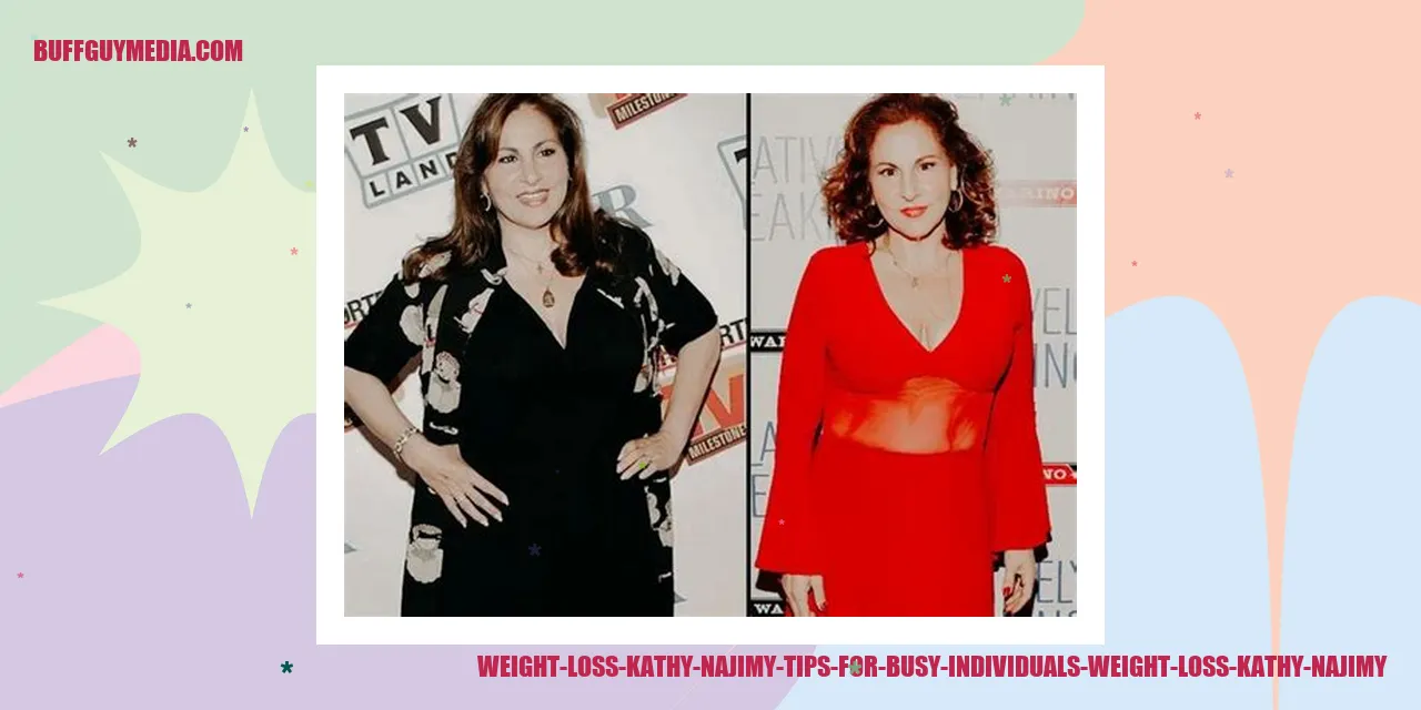 Kathy Najimy - Tips for Busy Individuals Weight Loss