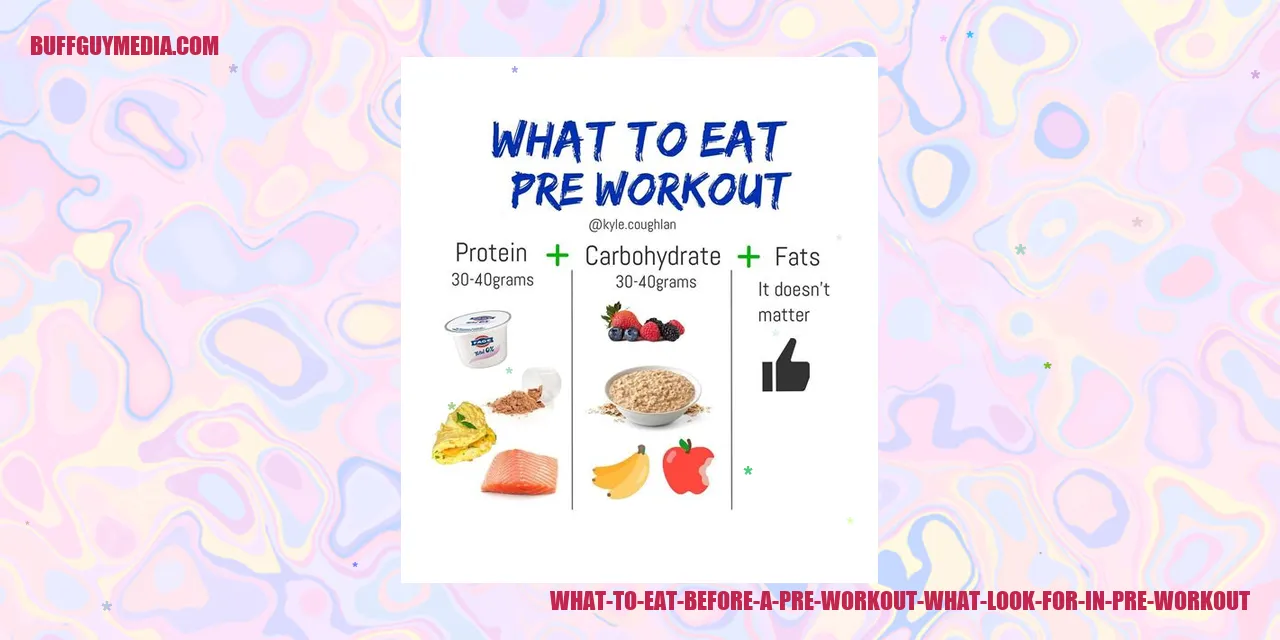What to Eat Before a Pre Workout